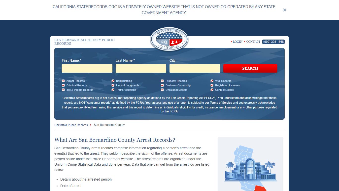 SAN BERNARDINO COUNTY PUBLIC RECORDS
